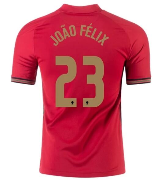 2020 EURO Portugal Home Kit Soccer Jersey JOÃO FÉLIX #23